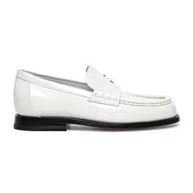 6 CM/2.36 Inches CMR CHAMARIPA White Leather Penny Height Increasing Loafers