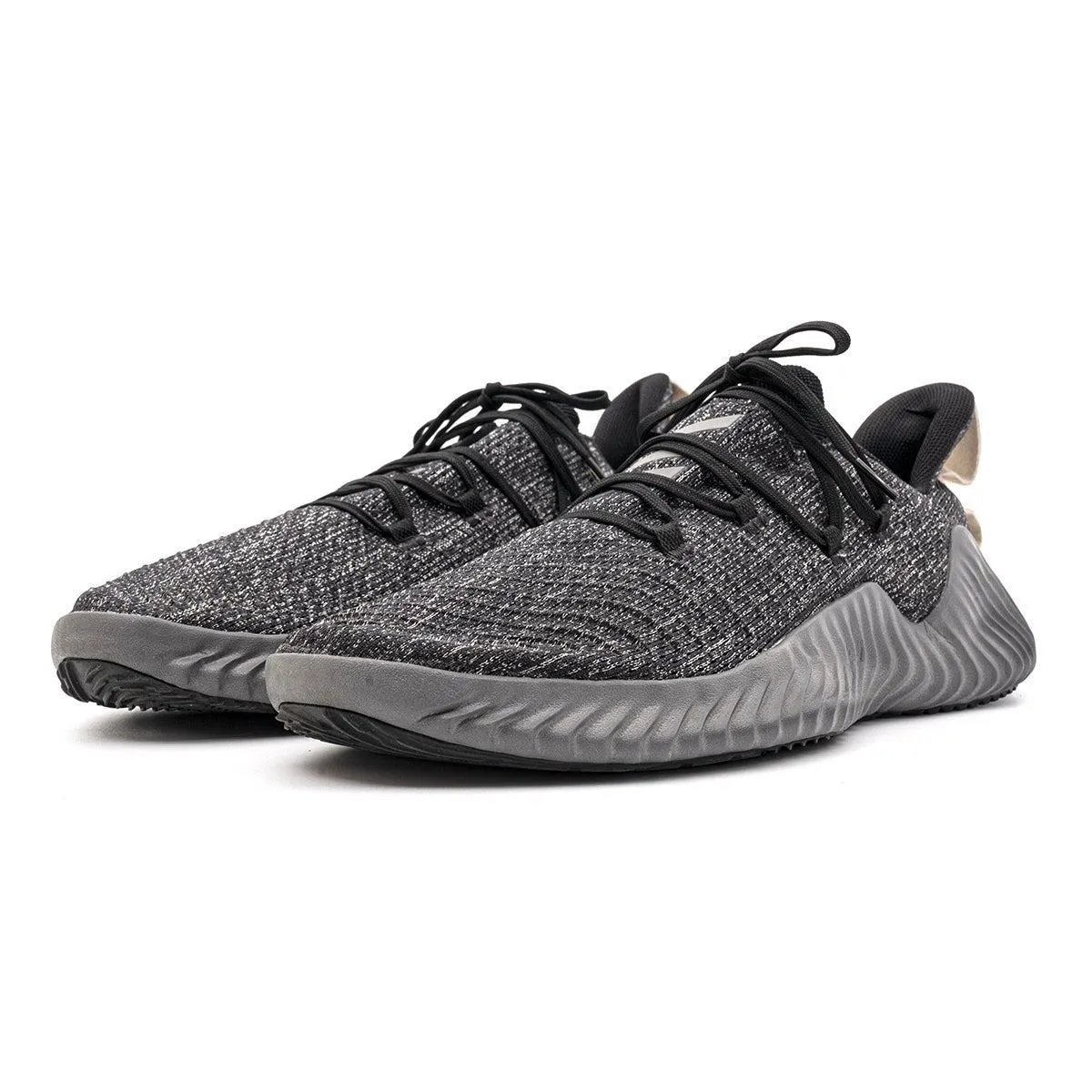 Adidas Alphabounce Lifestyle Sport Shoes Fabric Black Colour For Men