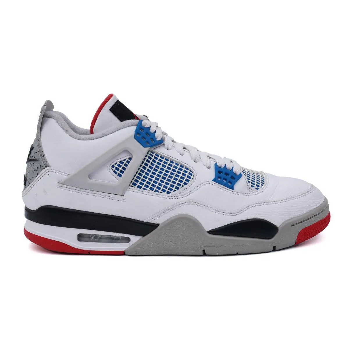 Air Jordan 4 Retro Sport Shoes Leather White Colour For Men