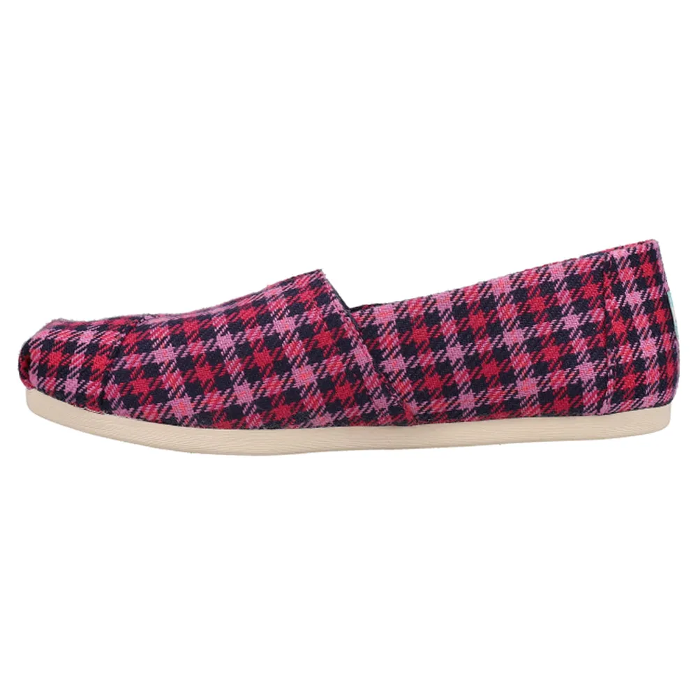 Alpargata Plaid Slip On Flats