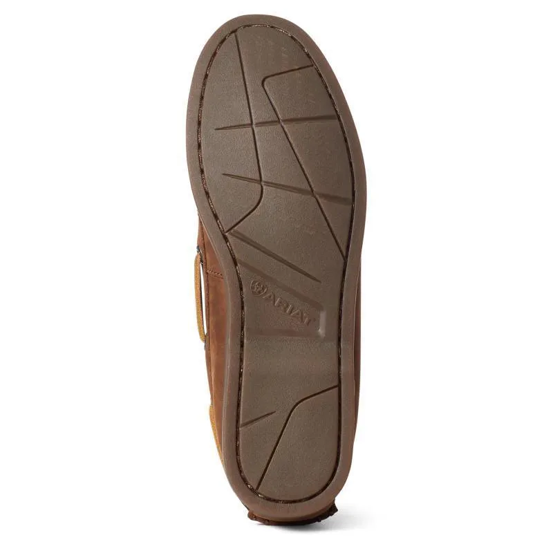 Ariat Antigua Ladies Deck Shoe - Walnut