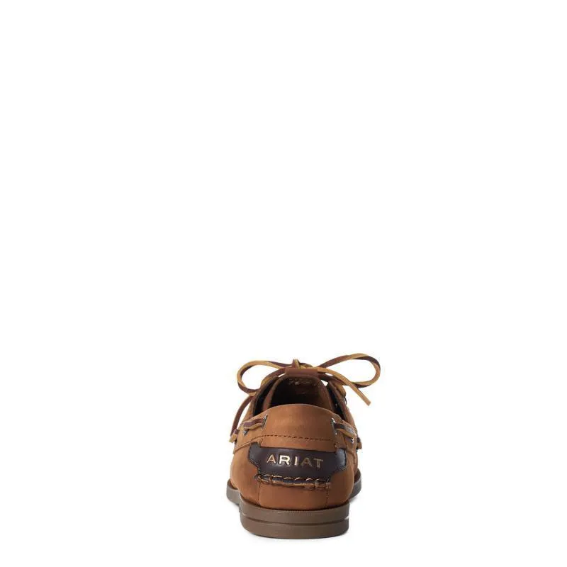 Ariat Antigua Ladies Deck Shoe - Walnut