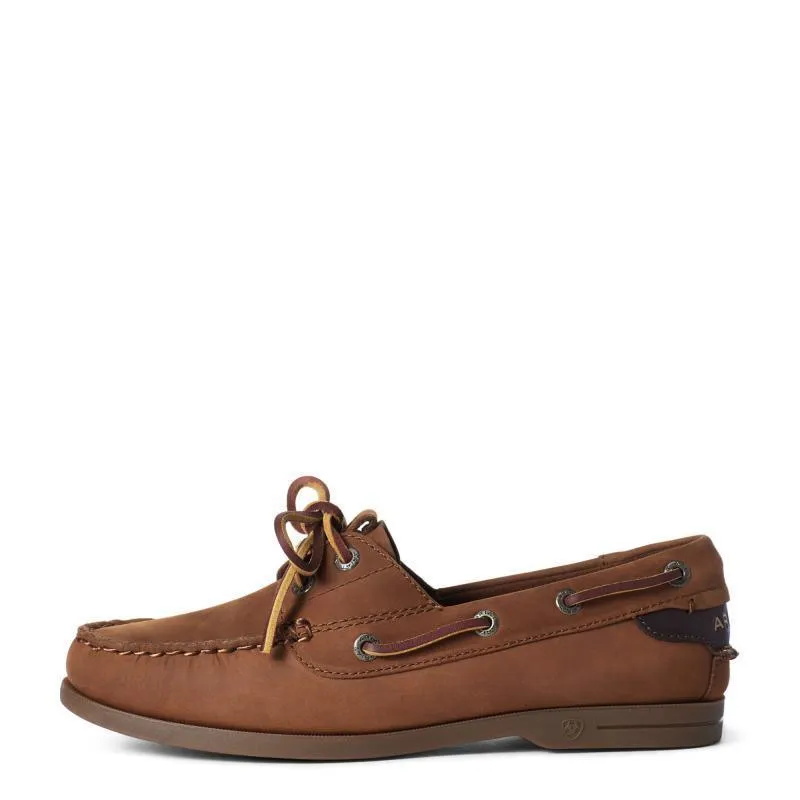 Ariat Antigua Ladies Deck Shoe - Walnut