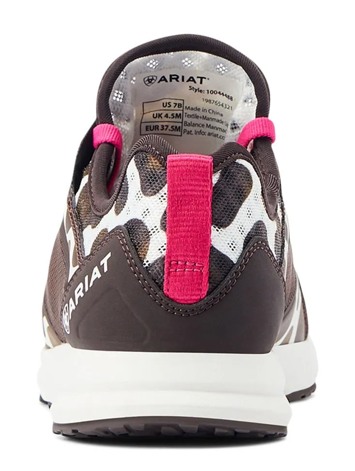 Ariat Women's Fuse Tennis Shoes, Cow Print