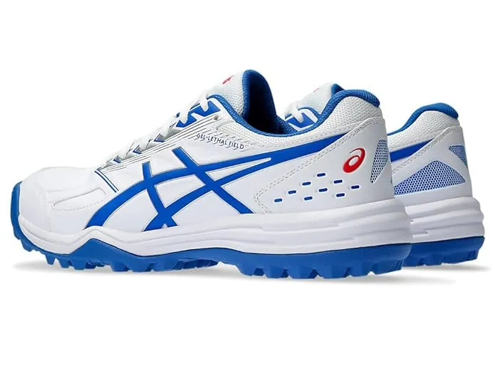 Asics Gel Lethal Field White/Tuna Blue Cricket Rubber Spike Shoes