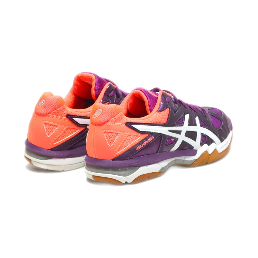 Asics Gel Tactic Sport Shoes Fabric Purple Colour For Women