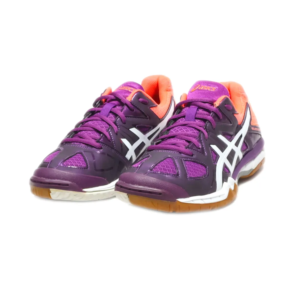 Asics Gel Tactic Sport Shoes Fabric Purple Colour For Women