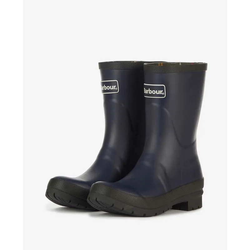 Barbour Banbury Mid Height Ladies Wellington Boot - Navy