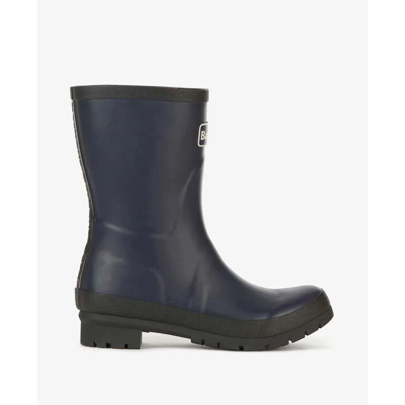 Barbour Banbury Mid Height Ladies Wellington Boot - Navy