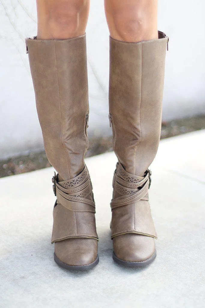 Big Spender Taupe Boots