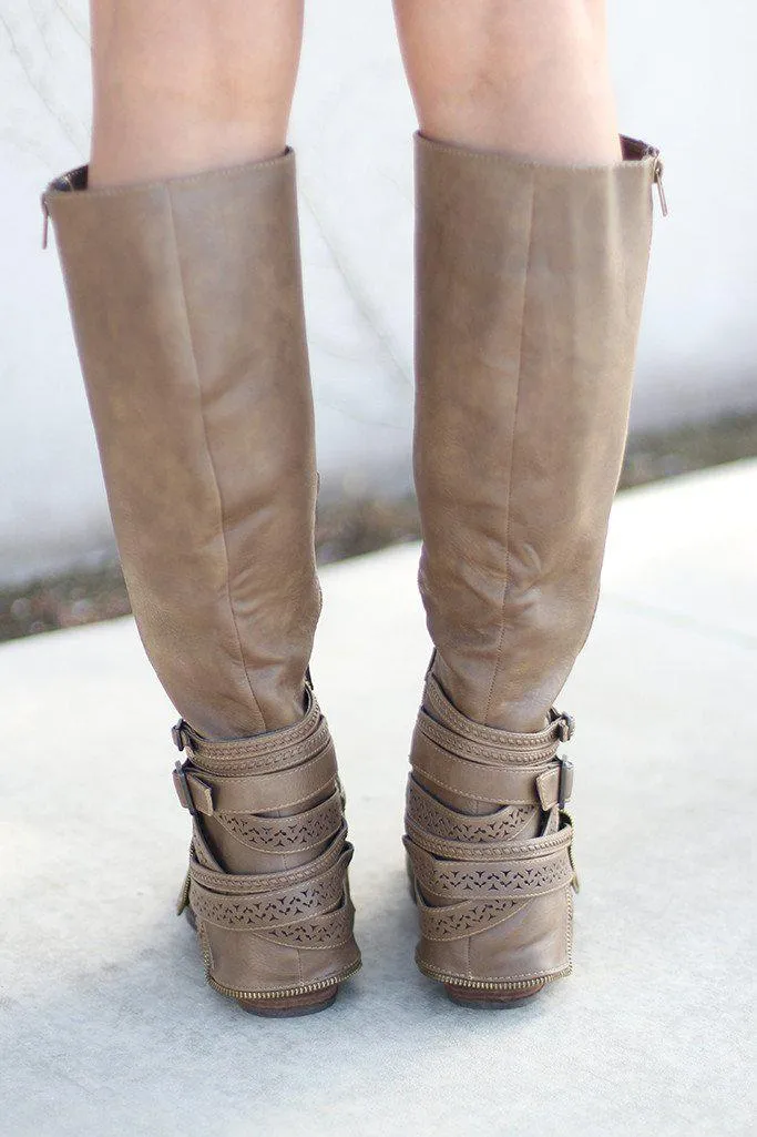 Big Spender Taupe Boots