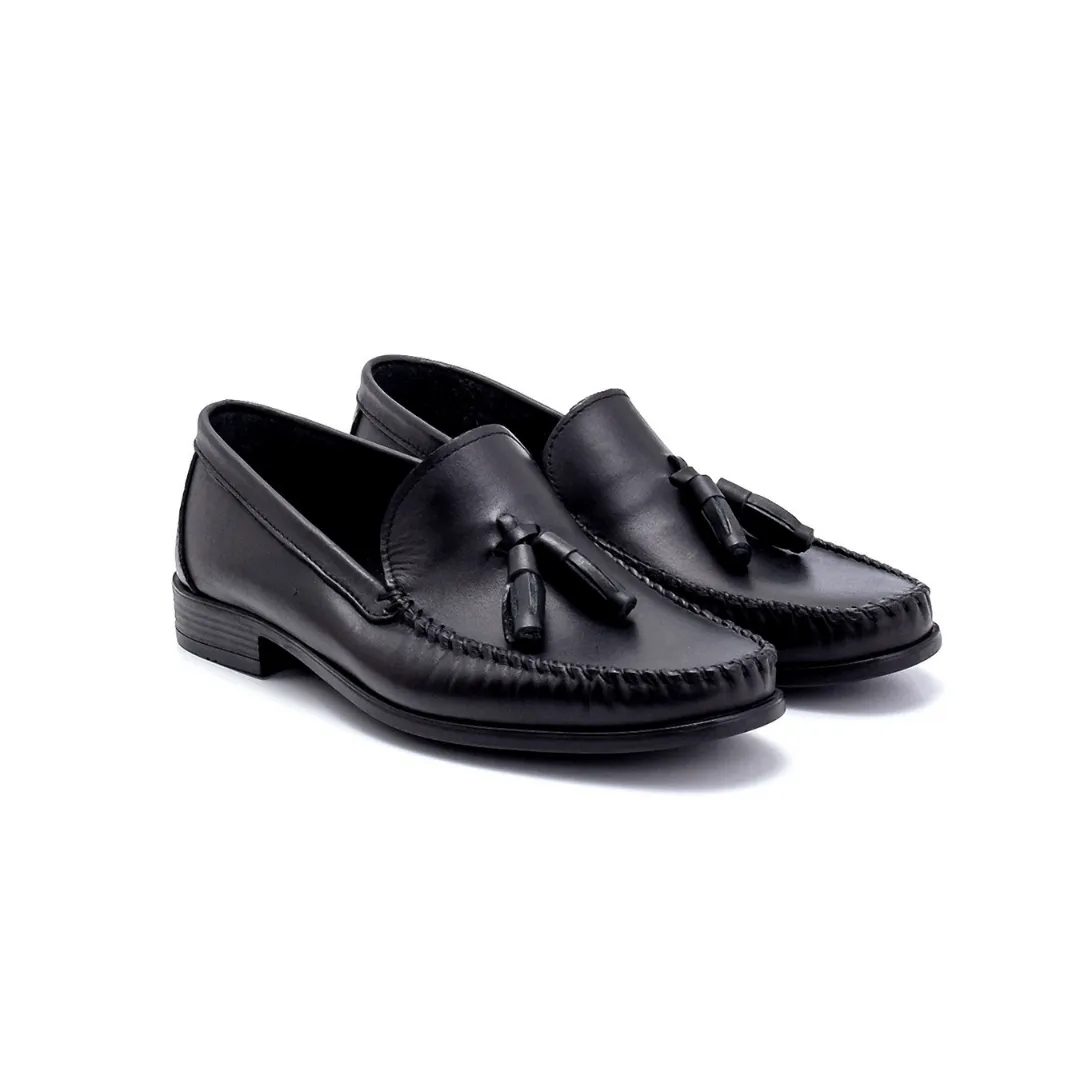 Black Men Leather Loafer