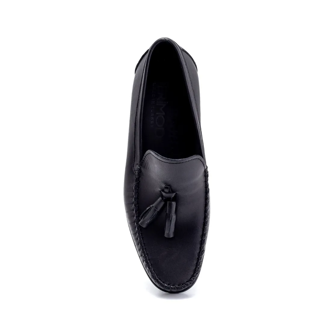 Black Men Leather Loafer