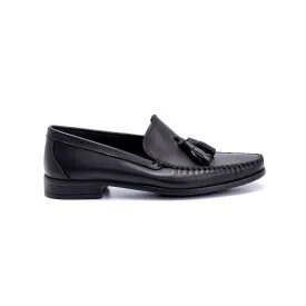 Black Men Leather Loafer