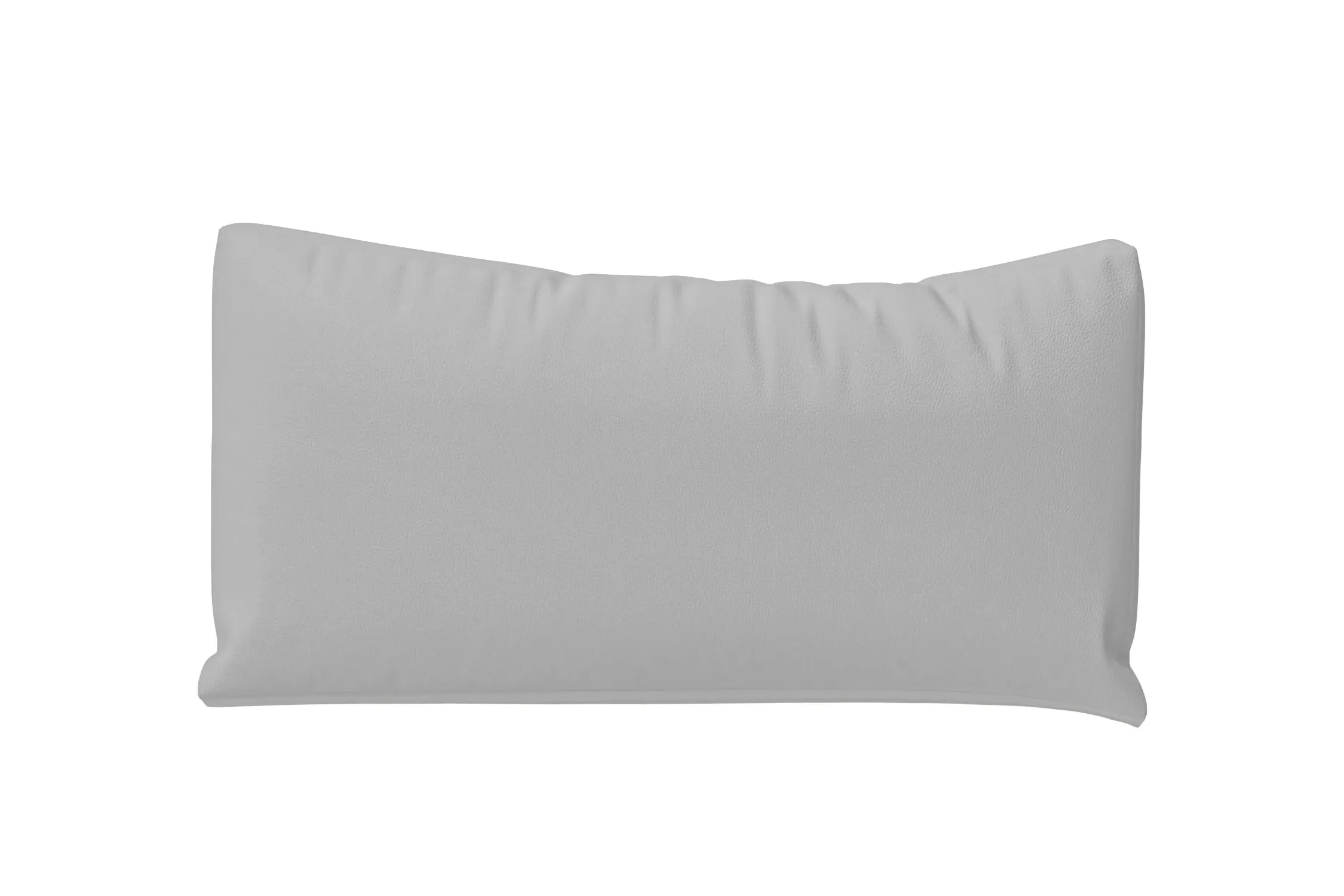 Bolster Cushions 55 x 20 cm Grey Leather