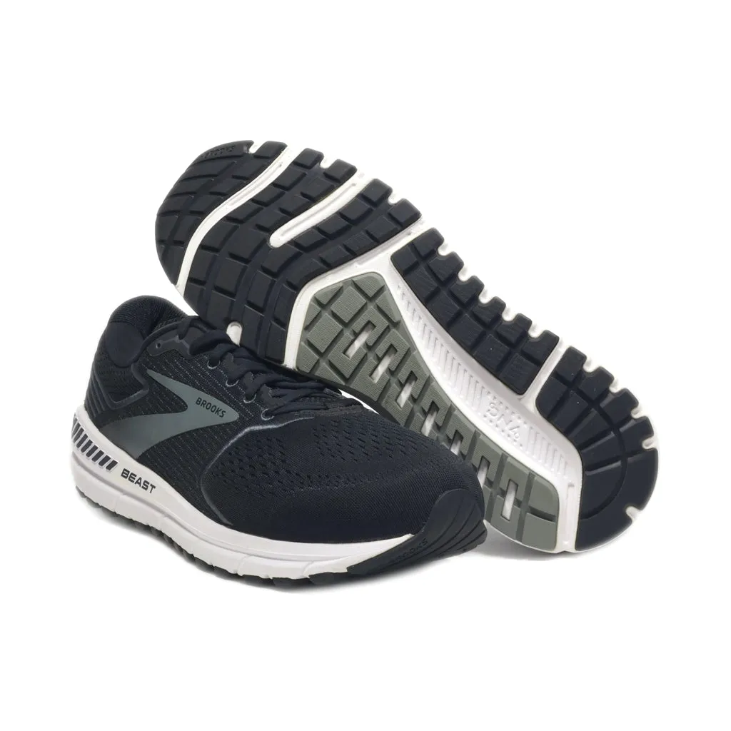 Brooks Beast 20 Sport Shoes Fabric Black Colour For Men