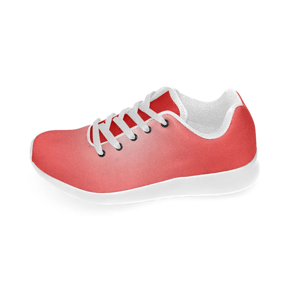 Buy Kids's Red Solids Print Canvas Sneakers at TFS