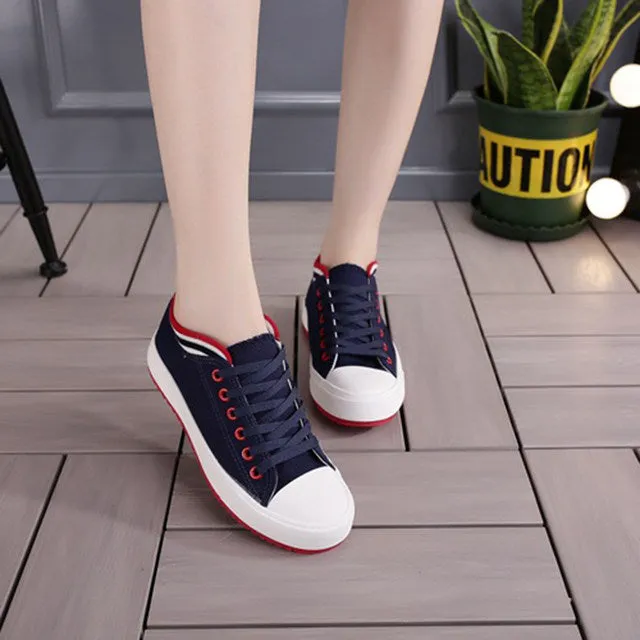 Classic Women's Casual Comfortable Canvas Shoes - Model-8892