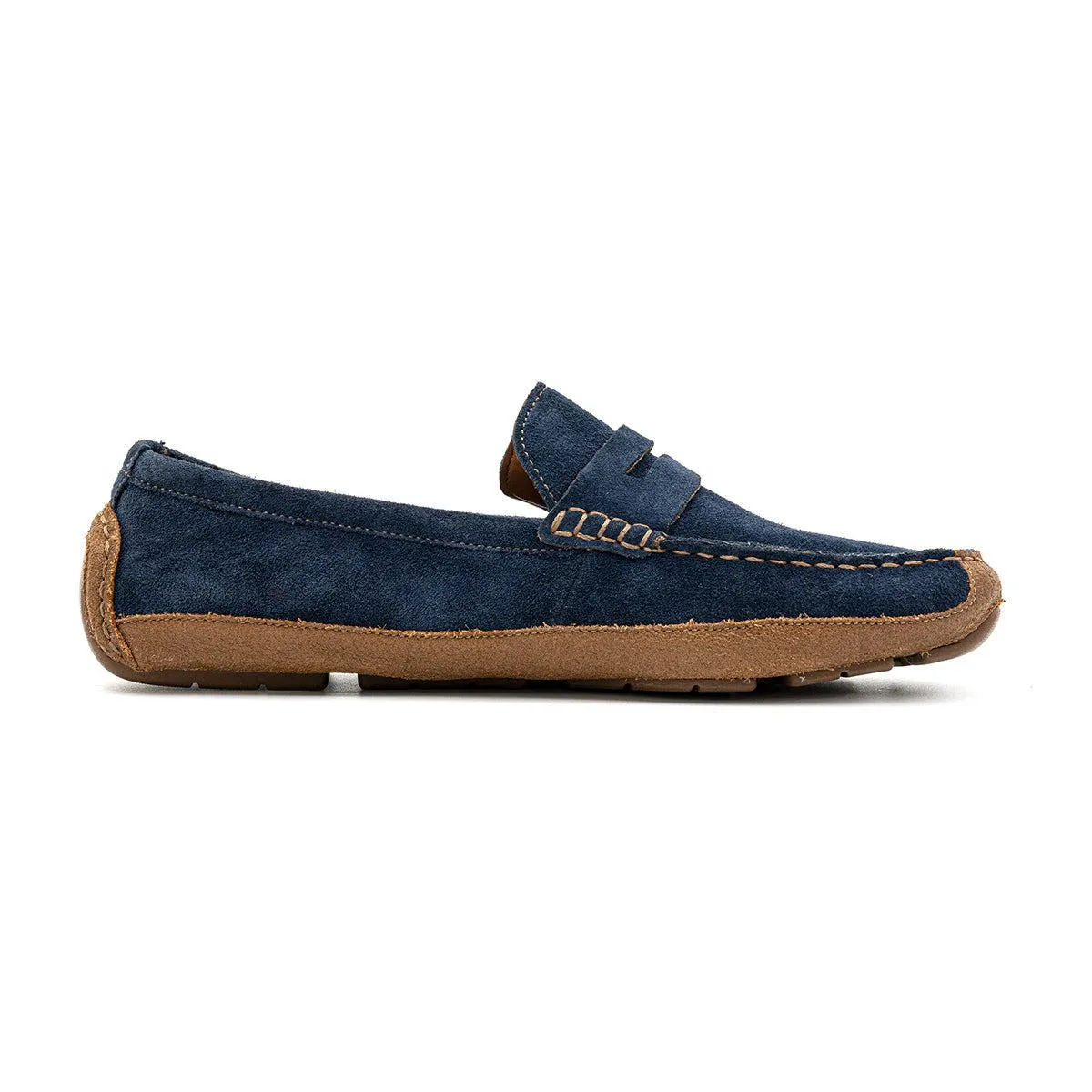 Cole Haan Wyatt Penny Casual Loafers Leather Blue Colour For Men