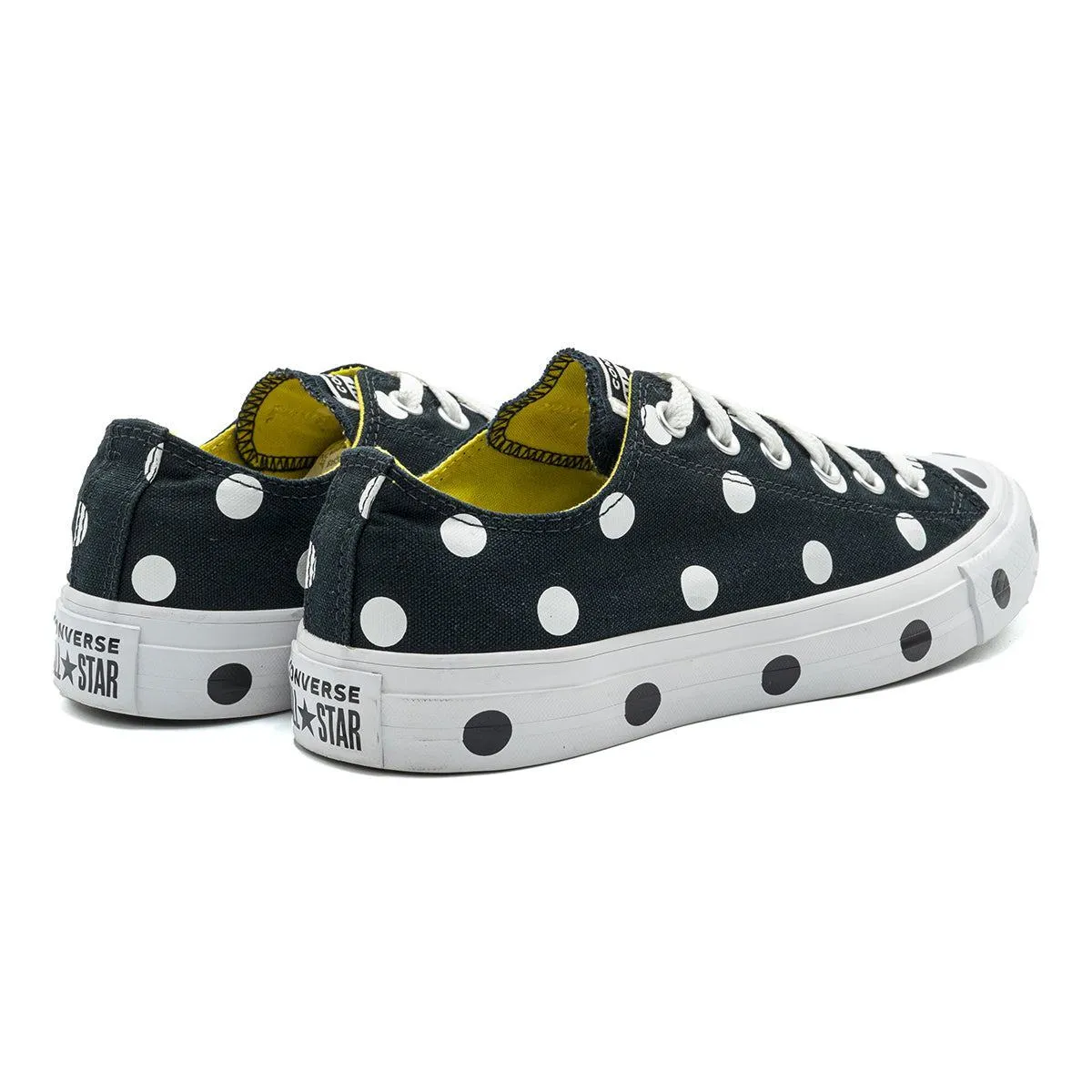 Converse Ctas Ox Low-Top Sneakers Canvas Black Colour For Women