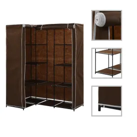 Corner Wardrobe Brown 130x87x169 cm