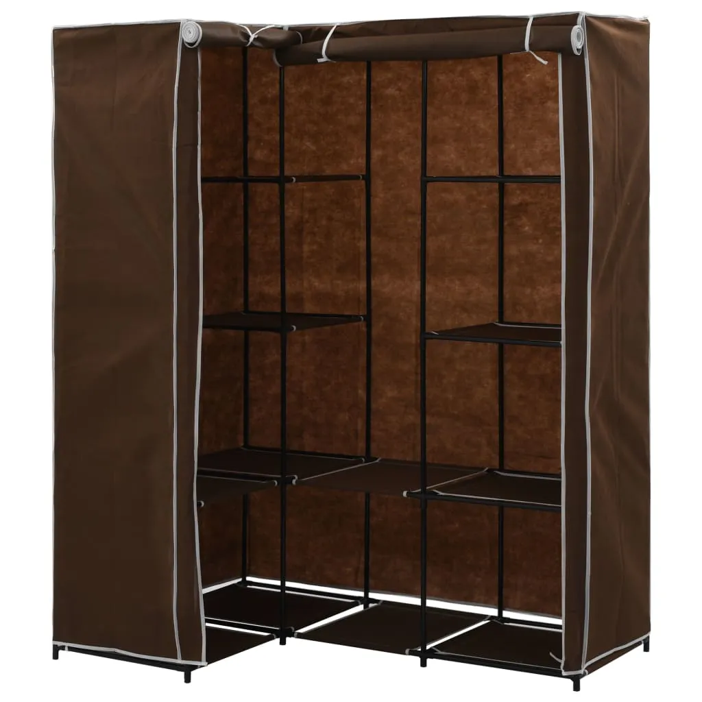 Corner Wardrobe Brown 130x87x169 cm