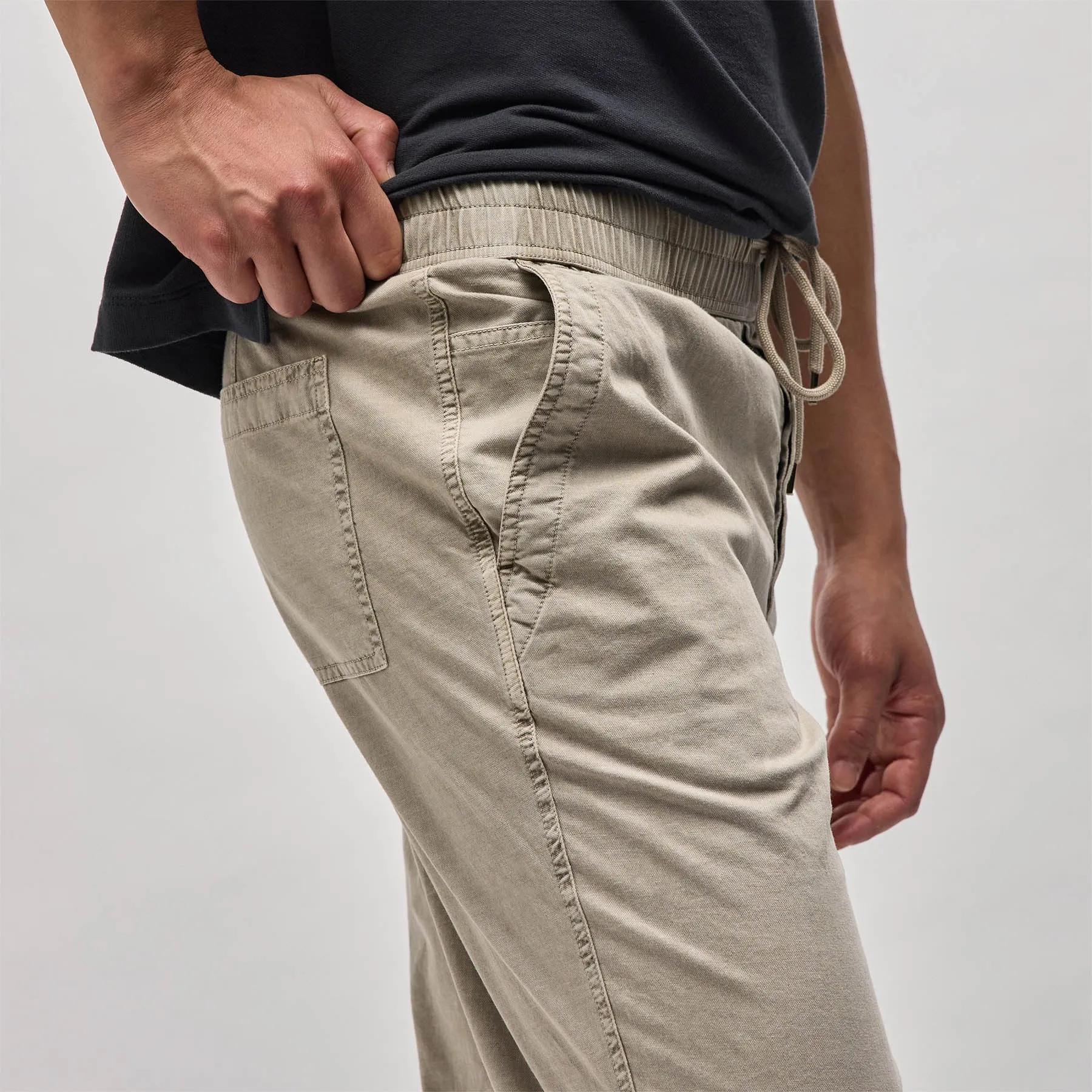 Cotton Linen Work Pant - Mineral Pigment