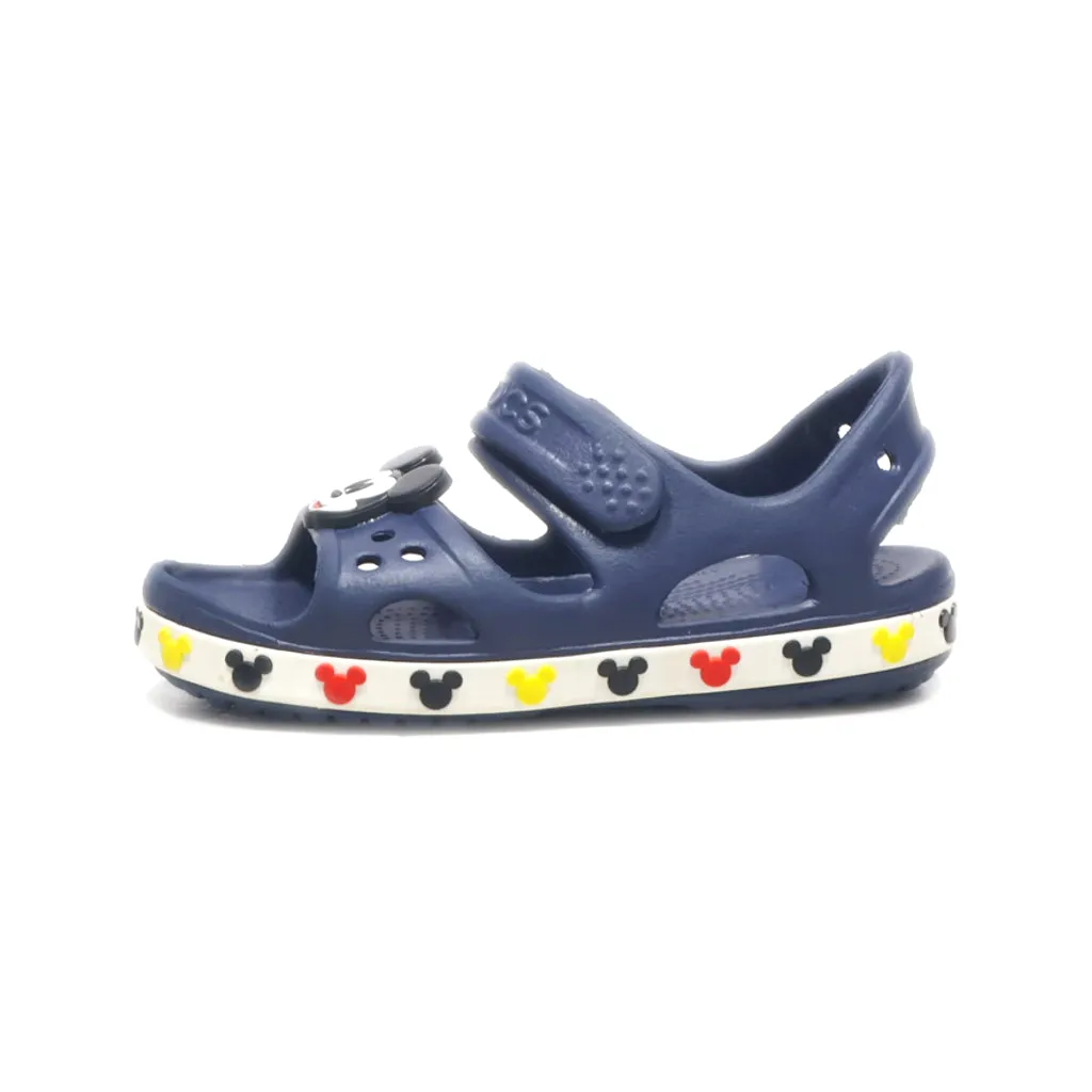 Crocs Navy Kids' Crocs Fun Lab Crocband Ii Disney Mickey Mouse Flat Sandals Rubber Blue Colour For Kids