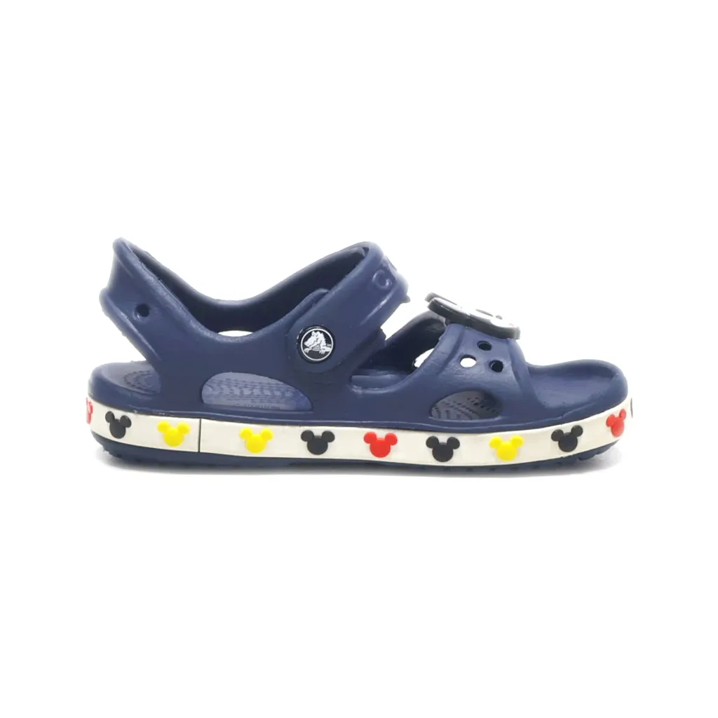 Crocs Navy Kids' Crocs Fun Lab Crocband Ii Disney Mickey Mouse Flat Sandals Rubber Blue Colour For Kids