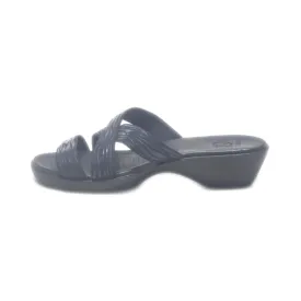 Crocs Wedge Sandals Rubber Black Colour For Women