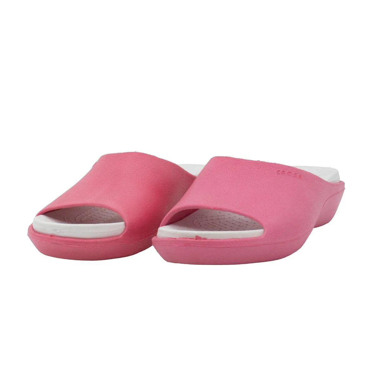 Cross Slide Sandals Sliders Rubber Pink Colour For Women