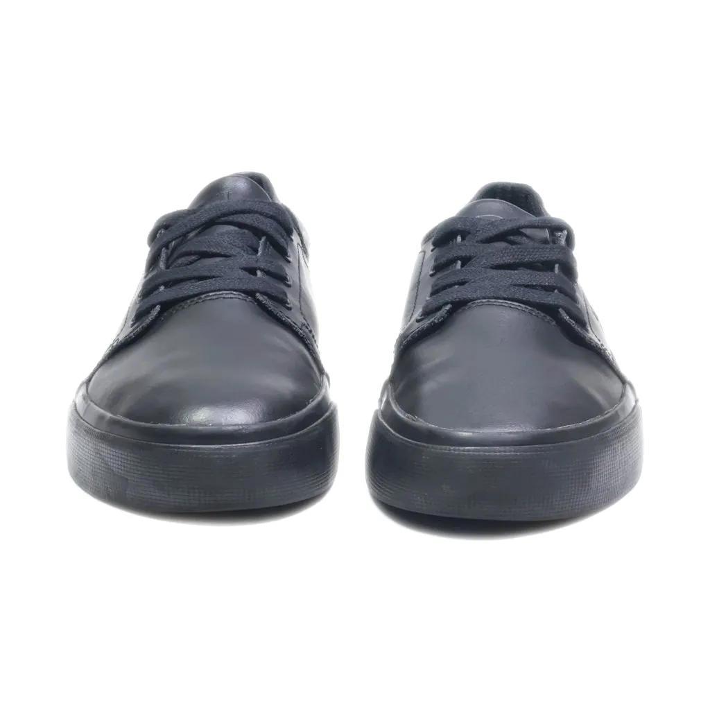 Dc Shoes Low-Top Sneakers Leather Black Colour For Women