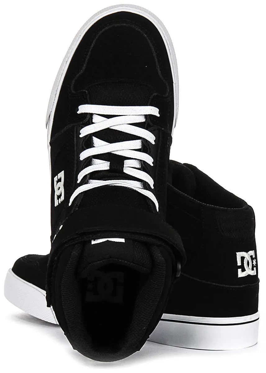 Dc Shoes Pure High-Top In Black White For Youth