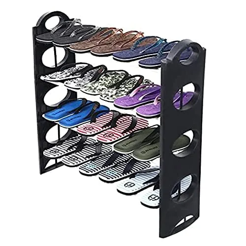 DIGIONICS Cady Premium Metal Stackable and Durable, Easy to Assemble, Space Saving Shoe Rack (3 Shelves)