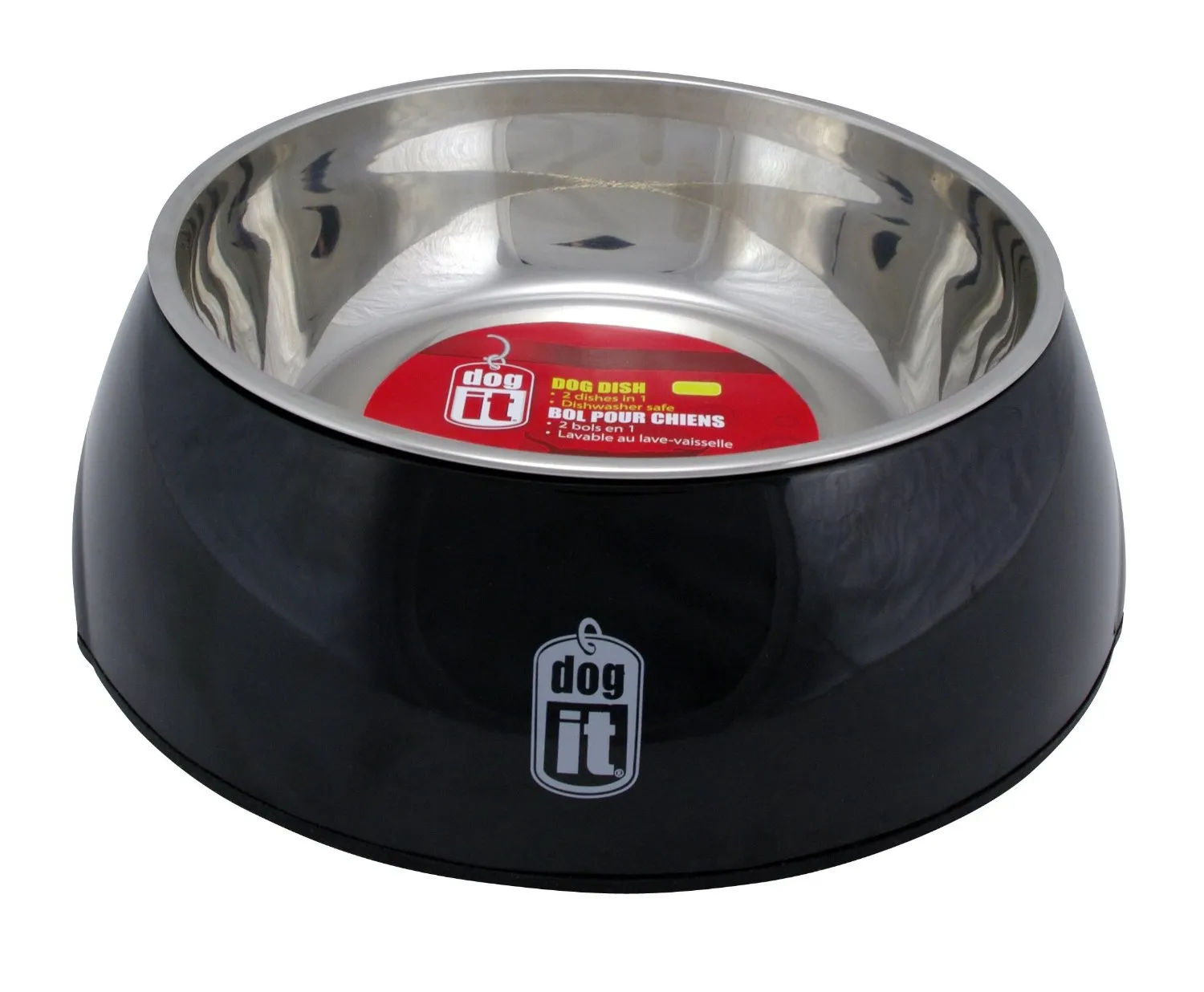 Dogit Durable Bowl with Stainless Steel Insert for Dogs L