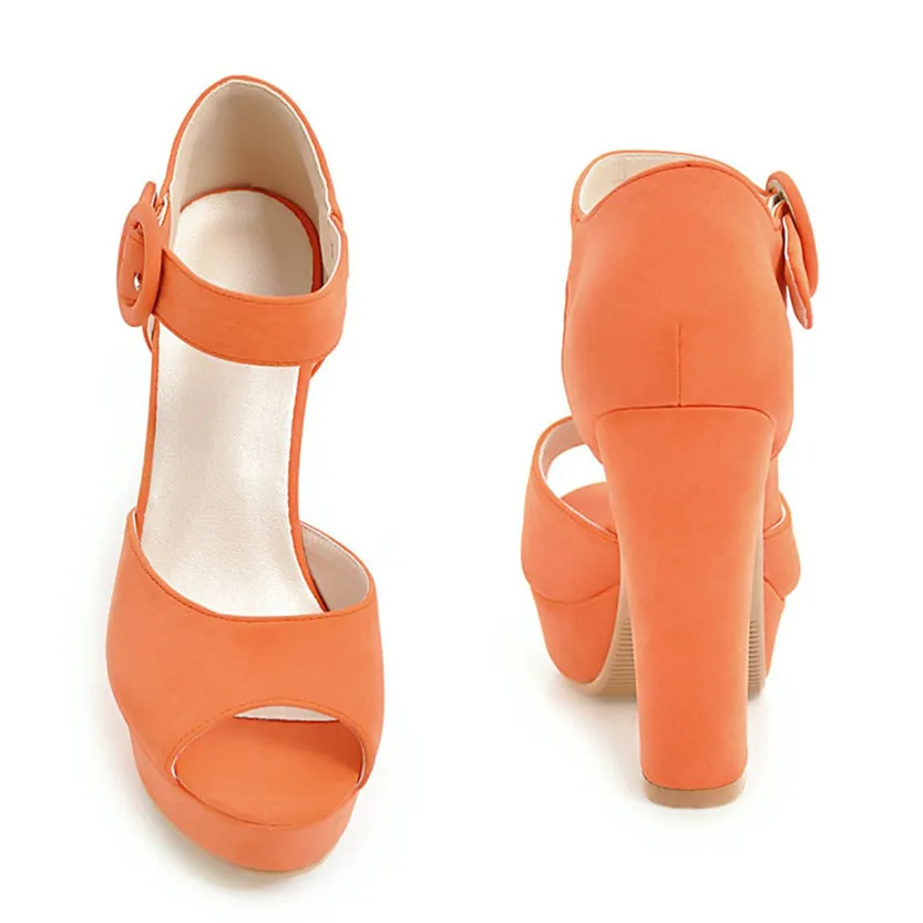 Funki Buys | Shoes | Women's Super High Chunky Heel Sandals