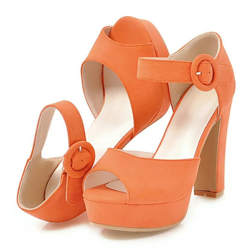 Funki Buys | Shoes | Women's Super High Chunky Heel Sandals