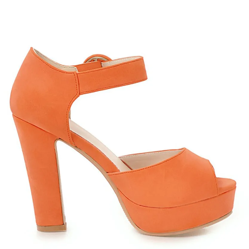 Funki Buys | Shoes | Women's Super High Chunky Heel Sandals