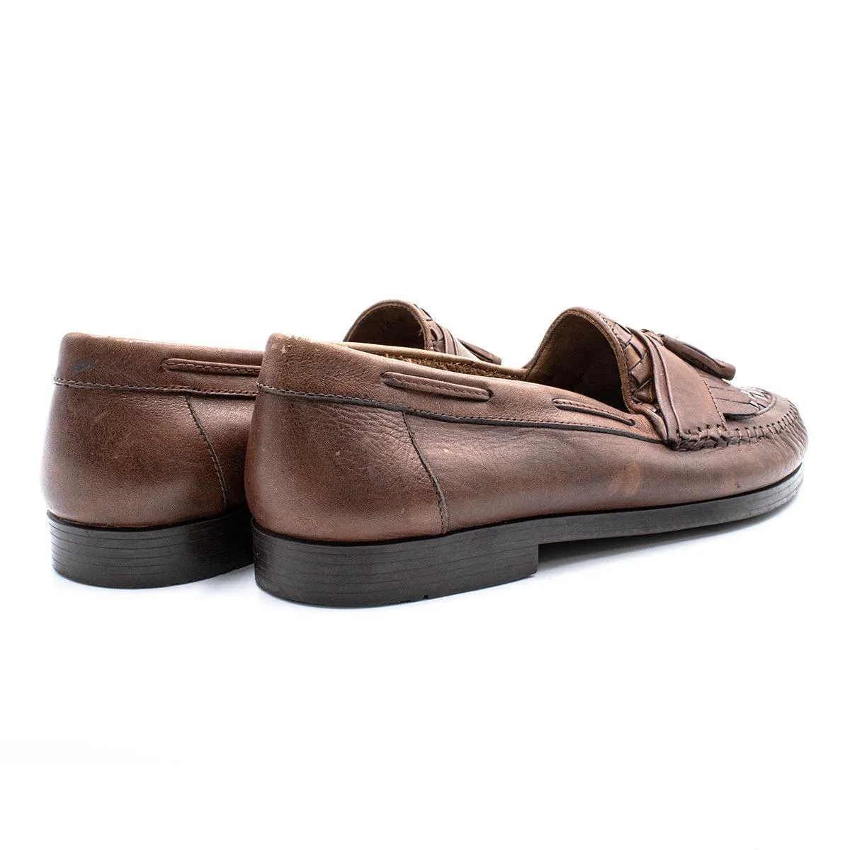 George On Formal Slip Ons Leather Brown Colour For Men