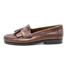 George On Formal Slip Ons Leather Brown Colour For Men