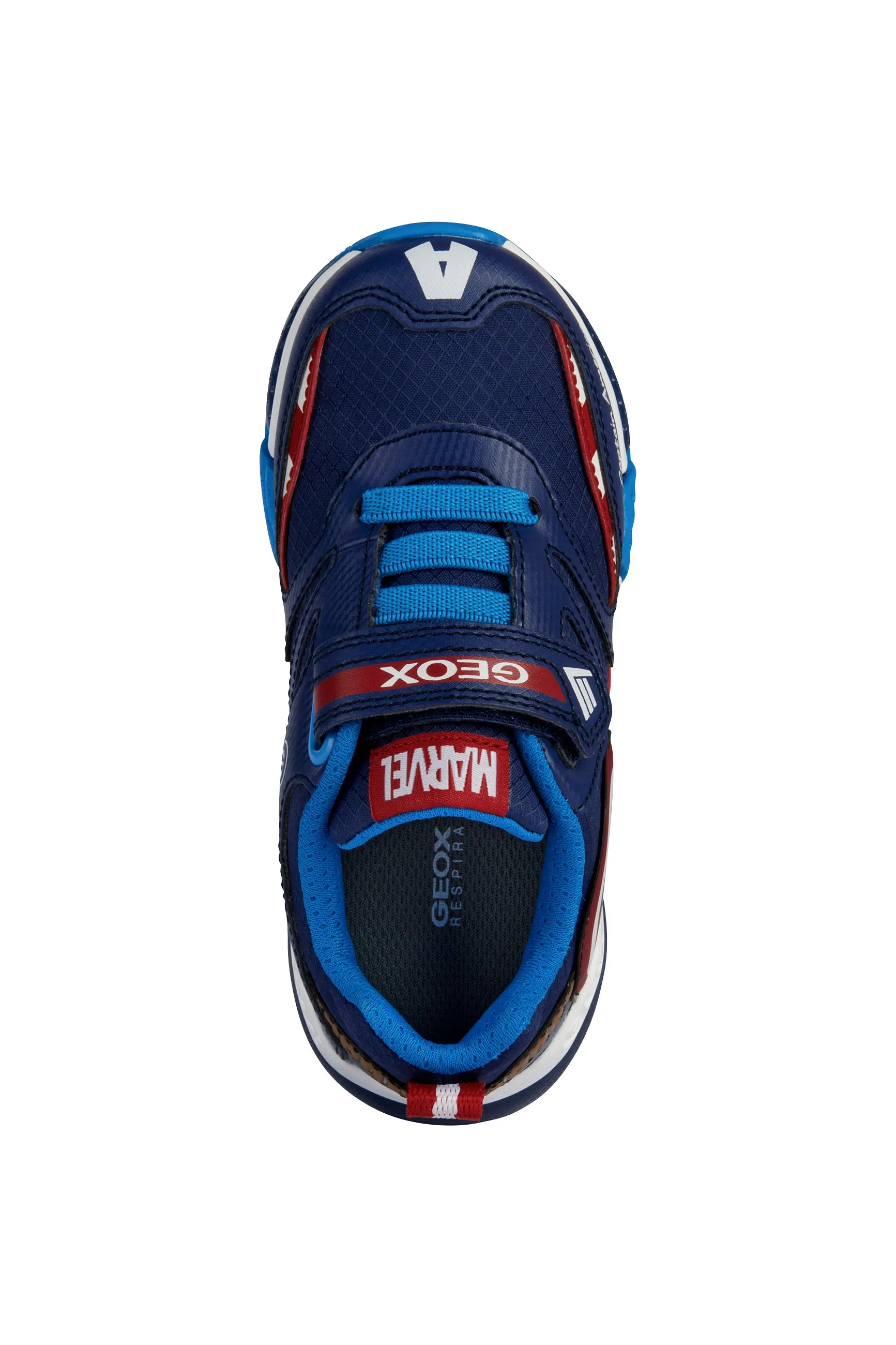 Geox Bayonyc Captain America Boys Navy/Red Lights MarvelTrainer