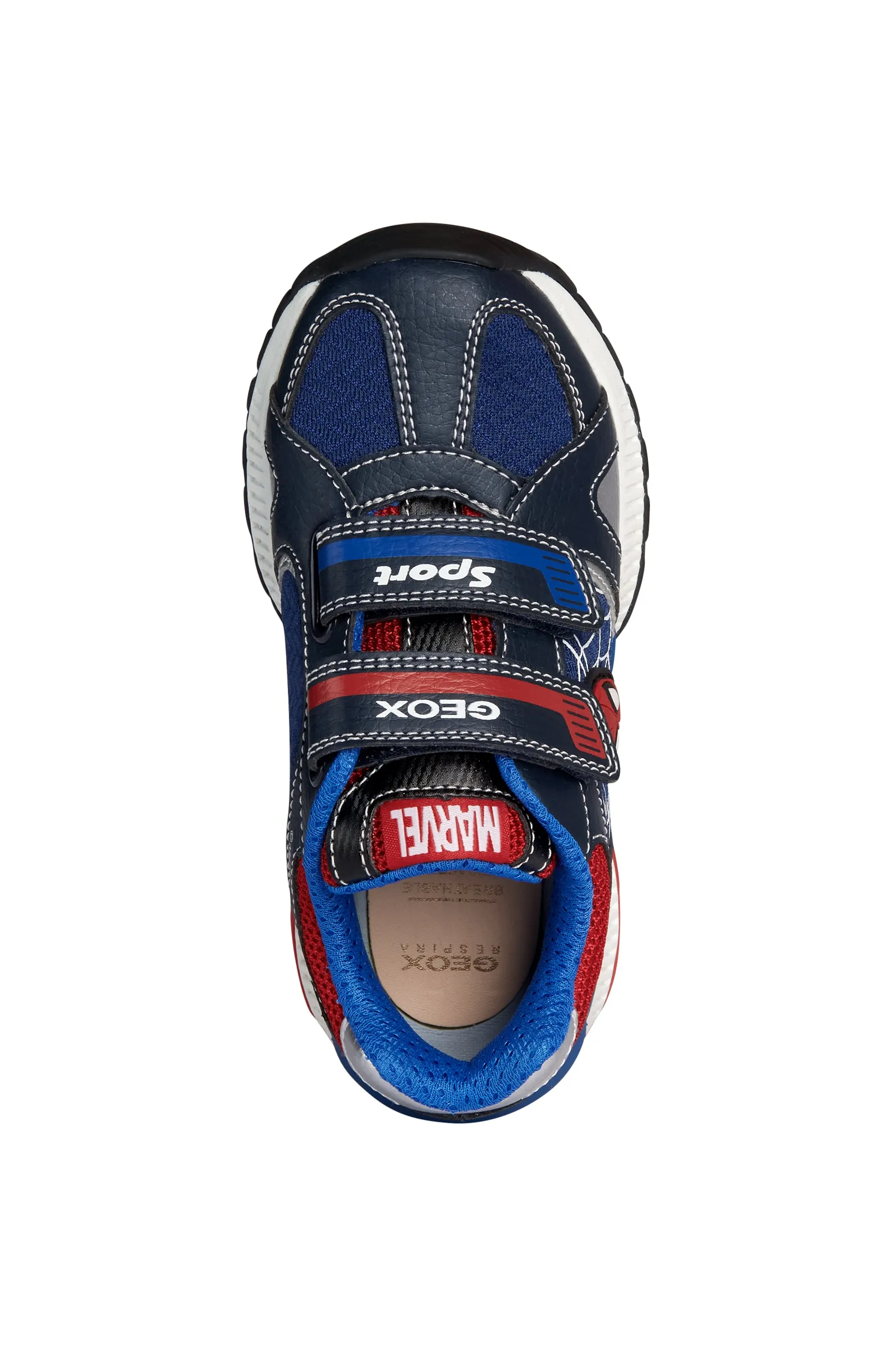 Geox Tuono Spiderman Boys Navy-Red Marvel Trainer