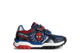 Geox Tuono Spiderman Boys Navy-Red Marvel Trainer