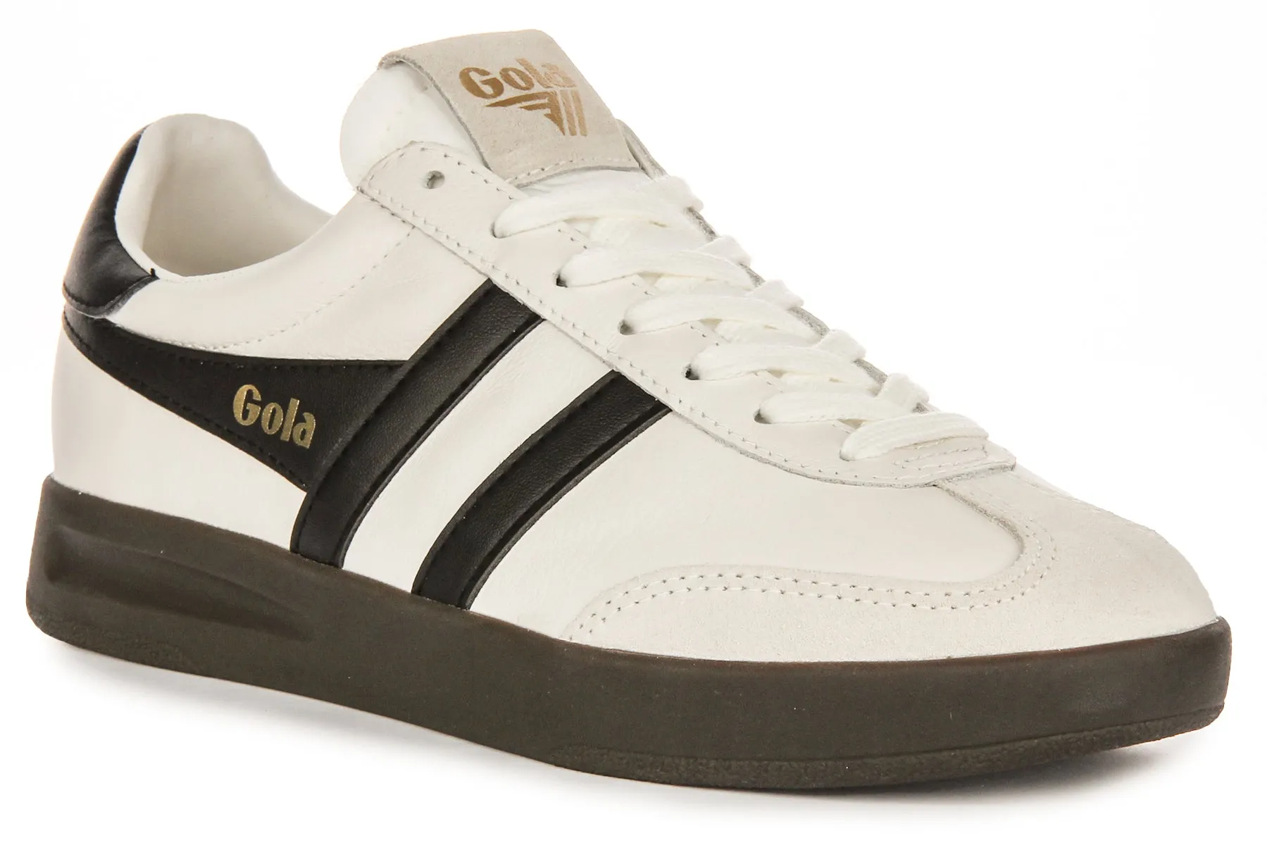 Gola Classics Cyclone Leather In White Black For Women