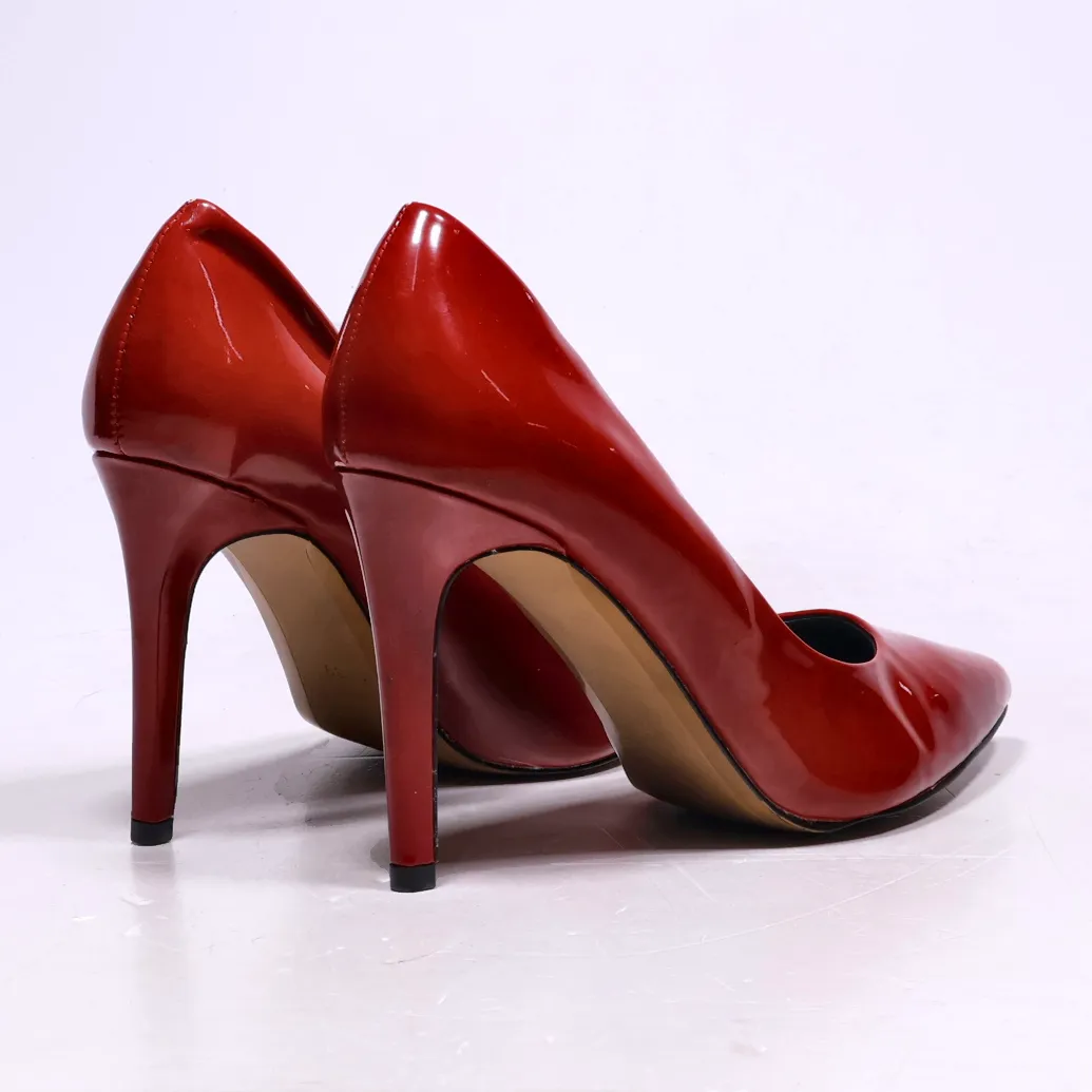 H&M High-Heel Shoes Leather Red Colour For Women