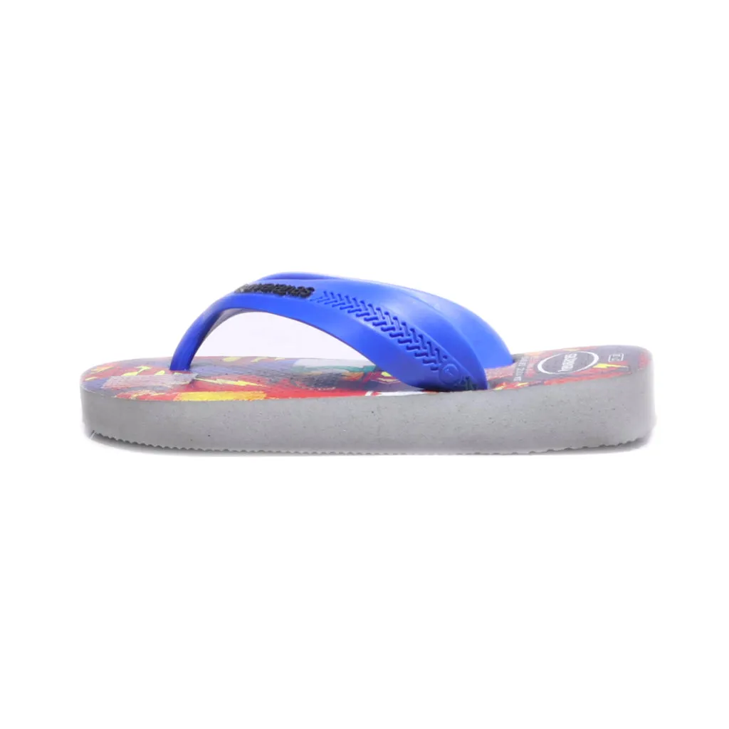 Havaianas Flat Sandals Rubber Blue Colour For Kids