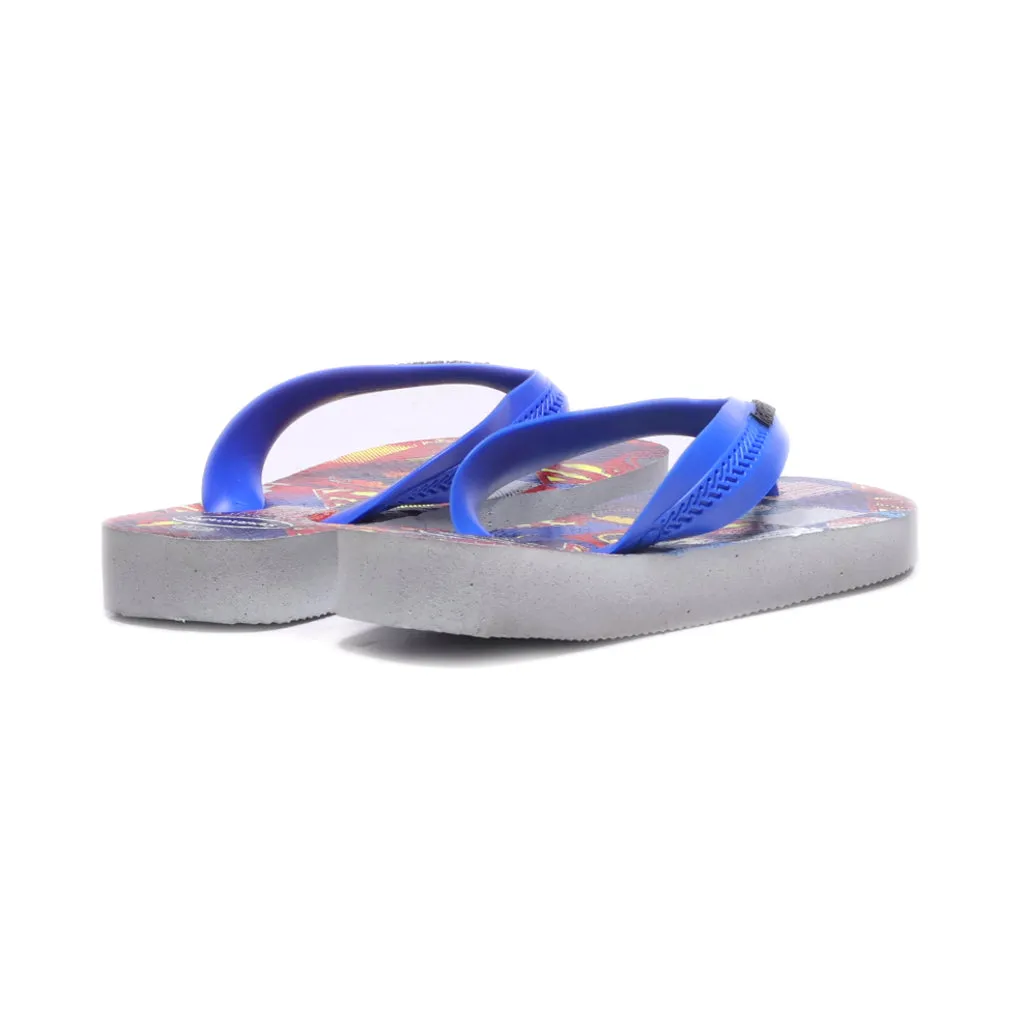 Havaianas Flat Sandals Rubber Blue Colour For Kids