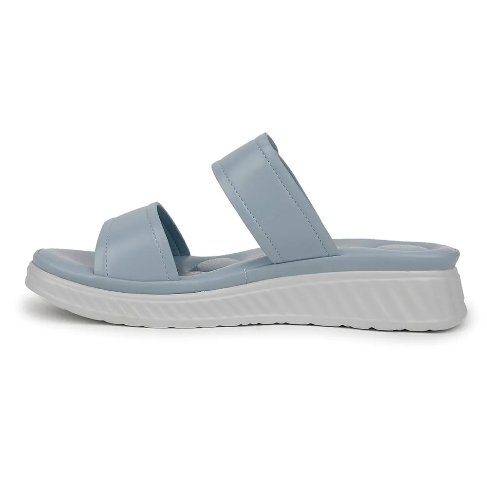 Healers Casual Sky Blue Slipper For Women ZQ-AL-SL02 By Liberty