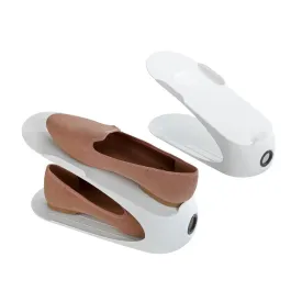 Hilton Shoe Stackers 4 Pack White