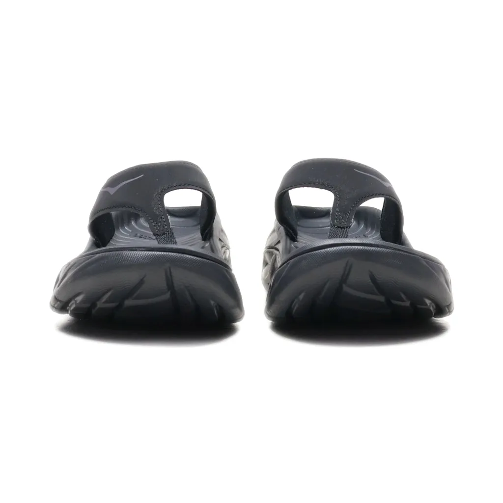 Hoka Flip Flops Rubber Black Colour For Men